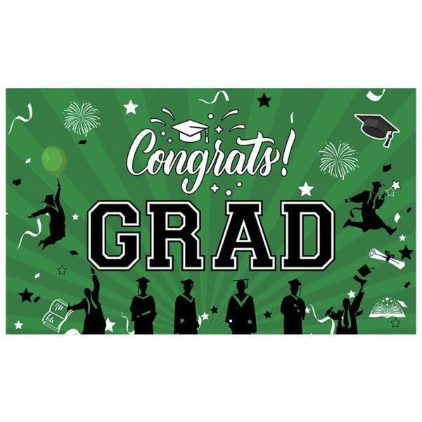 2026 Graduation Party Decoration New 2026 Graduation Backdrop, Grad Party Decor Hanging Banner, Polyester Custom Printed Flag