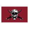 Crossbones Flag 3x5 Ft Jolly Roger Pirate Skull and Crossbones Polyester Flag with Brass Grommets