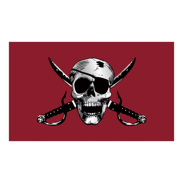 Crossbones Flag 3x5 Ft Jolly Roger Pirate Skull and Crossbones Polyester Flag with Brass Grommets