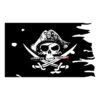 Digital Printing 3x5 Ft Jolly Roger Pirate Skull and Crossbones Polyester Flag with Brass Grommets