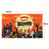 Halloween Tapestry Wall Hanging New Halloween Hanging Tapestry, Skull Witch Pumpkin Clown Themed Background Decor, Outdoor Spooky Atmosphere Wall Banner