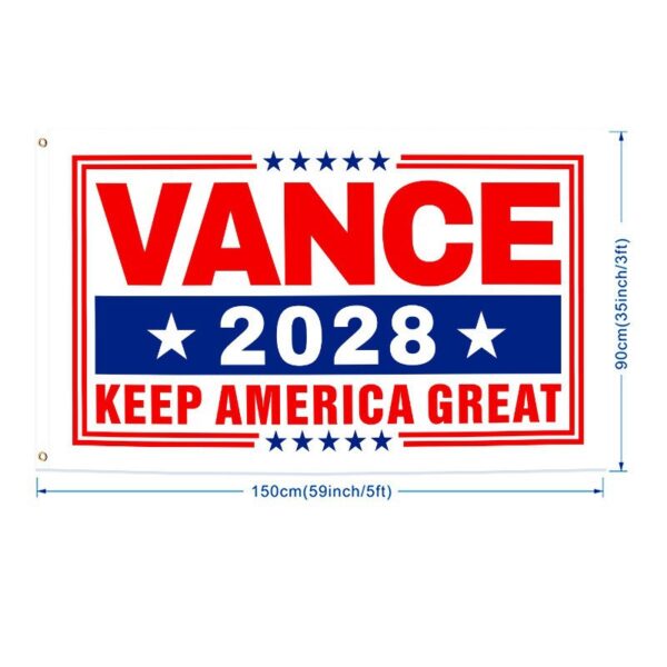 New 2028 Presidential Election Flag 2028 New Presidential Election Flag, Vance Campaign Banner 3x5FT, Custom Flags Available with Your Own Design
