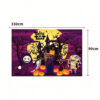 O1CN012bCs6124qUfljC5zw_!!2208614817442-0-cib New Halloween Hanging Tapestry, Skull Witch Pumpkin Clown Themed Background Decor, Outdoor Spooky Atmosphere Wall Banner