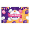 Party Decor Banner New Pink Gold Birthday Backdrop Banner, Pink Girl Themed Hanging Flag for Family Party Decorations 70.8 x 47.2 Inch