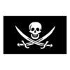 Pirate Skull Flag Banner DESFLOPY No Quarter 1718 Pirate Skull Flag Banner, Anime Wall Hanging Decor for Room Decoration
