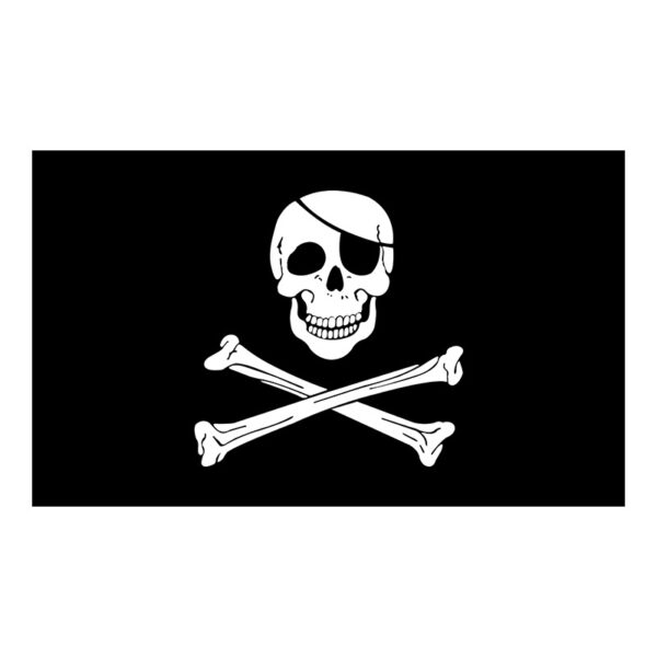 Polyester Fabric Polyester Cloth 3x5 Ft Jolly Roger Pirate Skull and Crossbones Polyester Flag with Brass Grommets