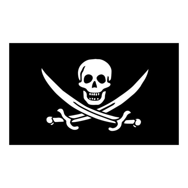 Polyester Pirate Dog Skull Flag, Digital Printing Banner Background Cloth, Skeleton & Crossbones Pirate Flag 3x5 Ft Jolly Roger Pirate Skull and Crossbones Polyester Flag with Brass Grommets