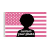 Popular American Actress USA Flag Room Decor Banner Hanging Tapestry Wall Art for Home Studio US Flag Background Pattern Celebrity Support Banner, Custom Hanging Backdrop Flag with Free Design Service