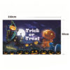 Spooky Throw Blanket, Mystery Halloween Decor New Halloween Hanging Tapestry, Skull Witch Pumpkin Clown Themed Background Decor, Outdoor Spooky Atmosphere Wall Banner
