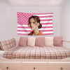 US flag backdrop US Flag Background Pattern Celebrity Support Banner, Custom Hanging Backdrop Flag with Free Design Service