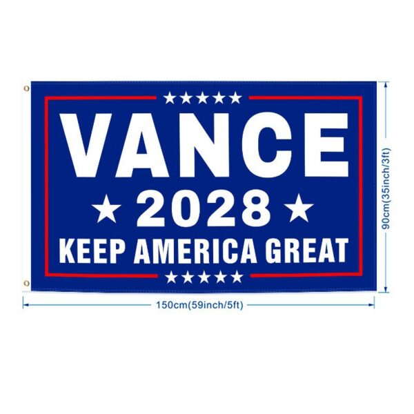 Vance Campaign Banner 2028 New Presidential Election Flag, Vance Campaign Banner 3x5FT, Custom Flags Available with Your Own Design