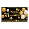 pink gold birthday backdrop New Pink Gold Birthday Backdrop Banner, Pink Girl Themed Hanging Flag for Family Party Decorations 70.8 x 47.2 Inch