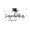 polyester hanging flag New 2026 Graduation Backdrop, Grad Party Decor Hanging Banner, Polyester Custom Printed Flag