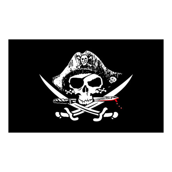 skull crossbones banner 3x5 Ft Jolly Roger Pirate Skull and Crossbones Polyester Flag with Brass Grommets