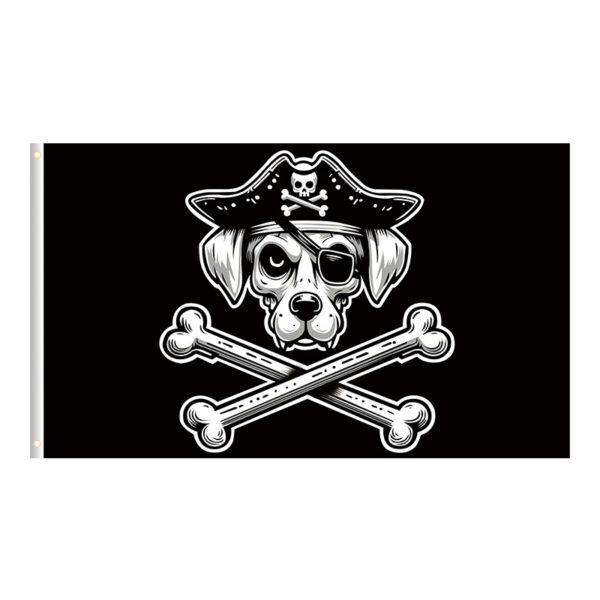 skull pirate banner DESFLOPY No Quarter 1718 Pirate Skull Flag Banner, Anime Wall Hanging Decor for Room Decoration